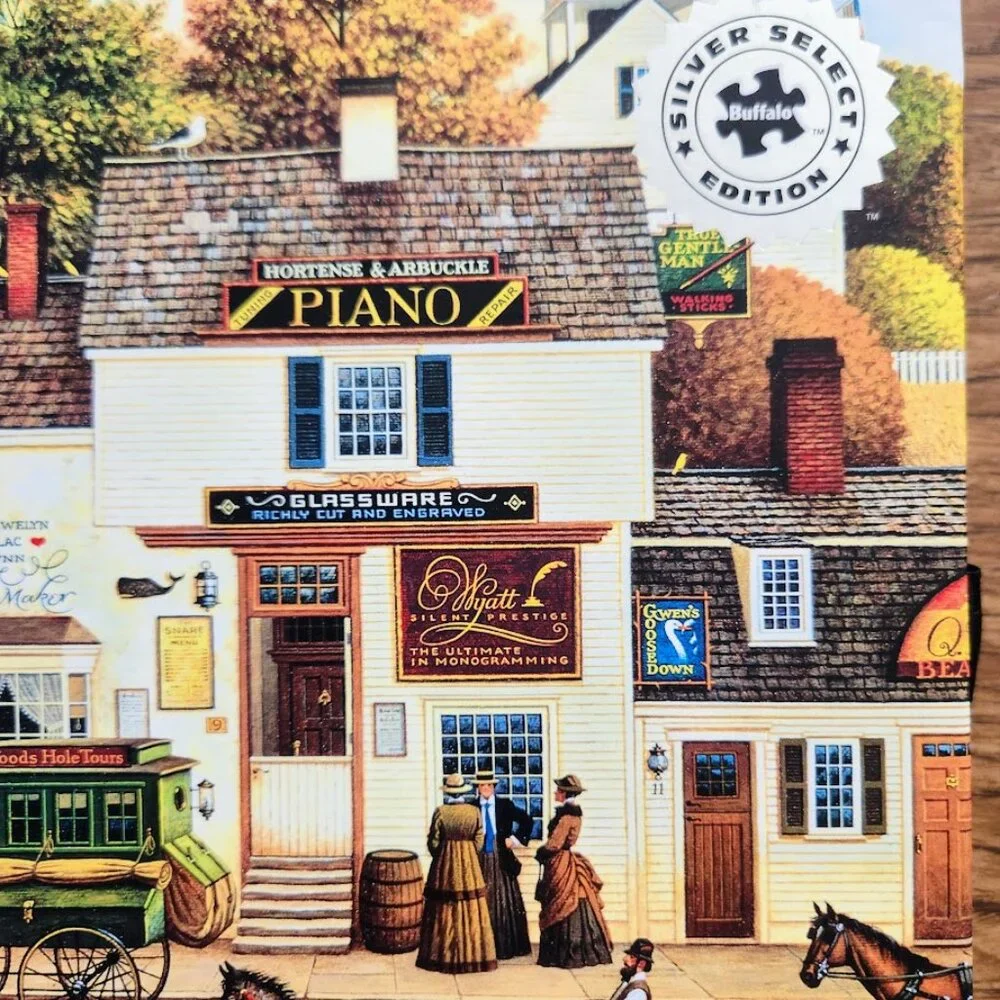 1000 Piece Jigsaw Puzzle Charles Wysocki Olde Cape Cod Horses Carriages
